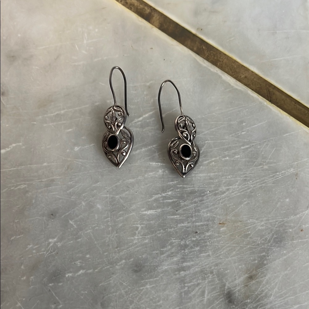 Elegant Silver Drop Earrings